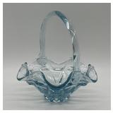 Fenton Valencia Salem Blue Basket, Circa 1992