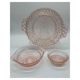 Anchor Hocking Pink Depression Glass Set