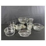 Clear Pressed Glassware