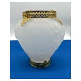 Tiffin Glass Company Frosted Satin Vase