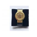 Authentic VERSACE Medusa 10k Yellow Gold Pl Watch