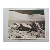 Original NASA Apollo 17 Moon Blue Stamp Photo