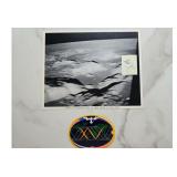 Official NASA Apollo 17 Landing Photo & Patch