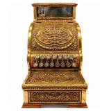 Antique National Brass Cash Register