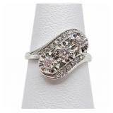 14K White Gold Diamond Engagement Ring