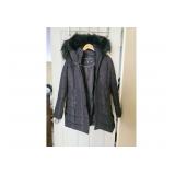 Nautica Black Puffer Winter Coat with Hood