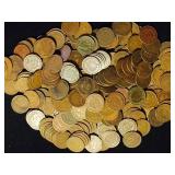 50 Coins Indian Head Cent Pennies Circ 1800S 1900s