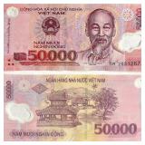 50,000 Vietnam Dong VND CIRCULATED Banknote