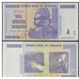 RARE 2008 10 BILLION Dollar Zimbabwe Note Unc