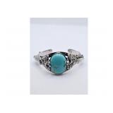 Sterling Silver Southwestern Turquoise Bracelet