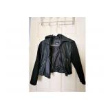 B-Hip by Me Jane Black Faux Leather Hooded Jackets