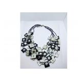 Natural Pearl Shell Statement Necklace