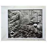 1966 NASA Blue Stamp Lunar Orbiter I Moon Photo
