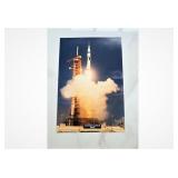 Vintage NASA Blue Stamp Photo Apollo Saturn IB