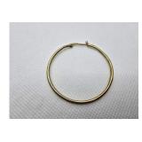 14K Gold Plated Sterling Silver 925 Hoop Earring