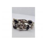 Vintage Sterling Silver Foo Dog Cuff Blacelet