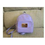Authentic Love Moschino Purple Leather Backpack