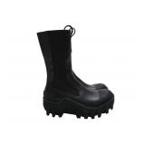 Authentic Versace Black Leather Platform Boots