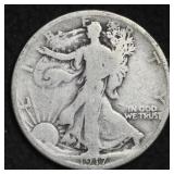1917-D REVERSE Walking Liberty Silver Half Dollar