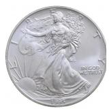 1995 Unc American Silver Eagle 1 Oz .999 Silver