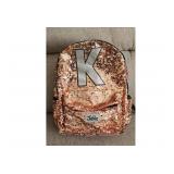 Justice Rose Gold Sequin Backpack