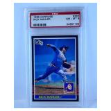 1985 DONRUSS RICK MAHLER #385 PSA 8