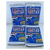 4PC 1991 NFL Pro Set Trading Cards Series I