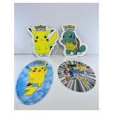 4PC VINTAGE POKEMON STICKERS LARGE