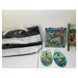 4PC STAINED GLASS & TOTE BAG