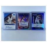 3PC AUTOGRAPHED NBA CARD LOT