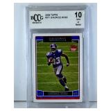 2006 Topps #371 Sinorice Moss rookie card BCCG 10