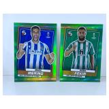 2PC Topps UCL Super-Stars Green Holo