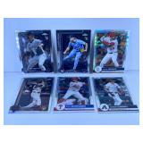 6PC TOPPS CHROME MLB CARD LOT