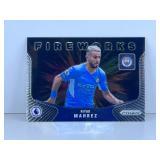 Riyad Mahrez #1 Fireworks Silver Prizm