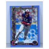 #H82 Angel Martinez Rookie Topps Holiday Red