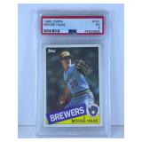1985 Topps #151 Moose Haas Milwaukee Brewers PSA 5