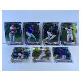7PC ROOKIE TOPPS CHROME MLB CARD LOT