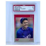1991 NOLAN RYAN STAR #1 CHECKLIST GLOSSY PSA 5