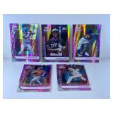 5PC PANINI ELITE EXTRA EDITION BASEBALL CARDS