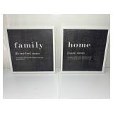 2PC HOME DECOR LOT