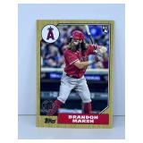 Brandon Marsh 2022 Topps Series 1 1987 RC #T87-67