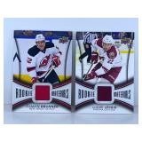 2PC UD Rookie Materials Jersey card