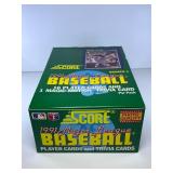 1991 Score Baseball Series 1 trading cards