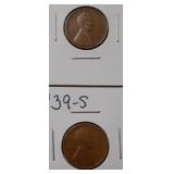 WHEAT CENTS- 1939-P 1939-S