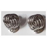 VTG BINDER BROS STERLING 11.5 GRAM KNOT EARRINGS
