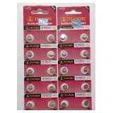 2-10 PACKS OF AG4/LR626H/377A ALKALINE BATTERIES