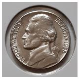 UNC JEFFERSON NICKEL-1958-D
