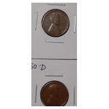 WHEAT CENTS- 1950-P 1950-D