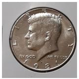 KENNEDY HALF DOLLAR  -1981-P