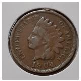 INDIAN HEAD CENT-1904-P